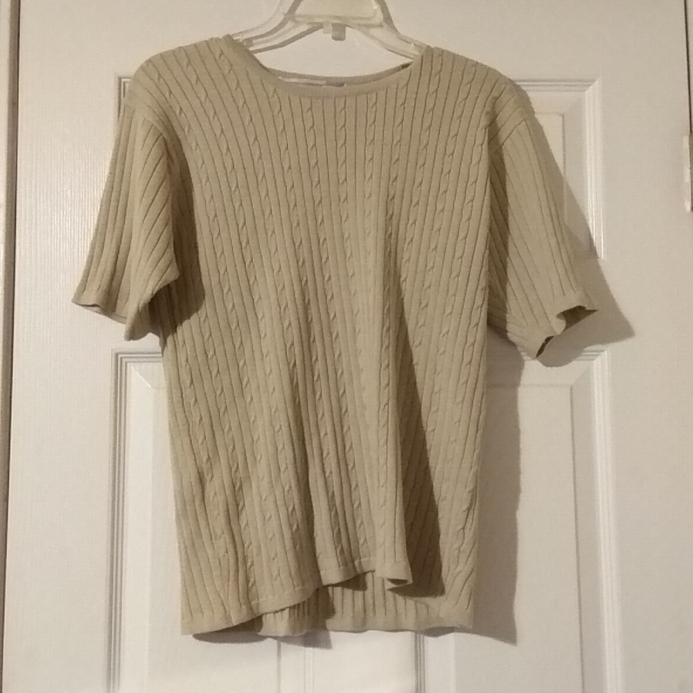 💫  Crystal-Kobe Beige Sweater Blouse S/P HOST PICK!!